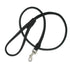 Set aus Elchleder Halsband schwarz 20mm und Leder Leine 120cm zum Sparpreis - SiaLinda.com